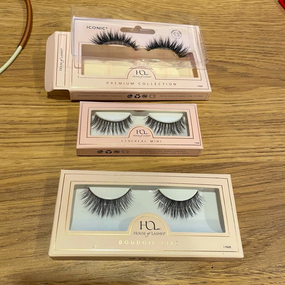 Brand new house of lashes Three pairs